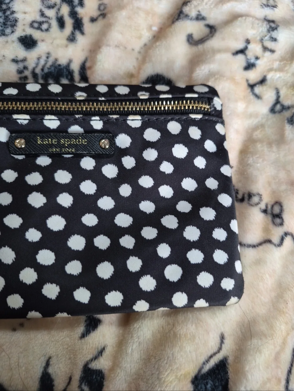 Kate Spade New York Small Drewe Wilson Road Musical Dots Zipper Pouch